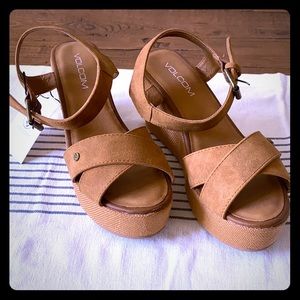 NWT Volcom Wedge Sandal’s
